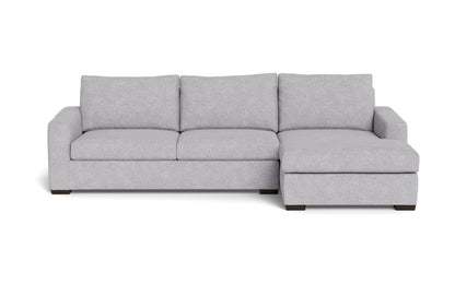 Mesa 123" Right Chaise Sectional - Travis Pewter
