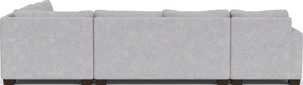 Track 141" Corner Sectionals w. Left Chaise - Travis Pewter