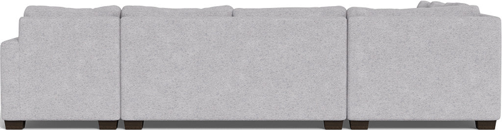 Track 141" Corner Sectionals w. Right Chaise - Travis Pewter