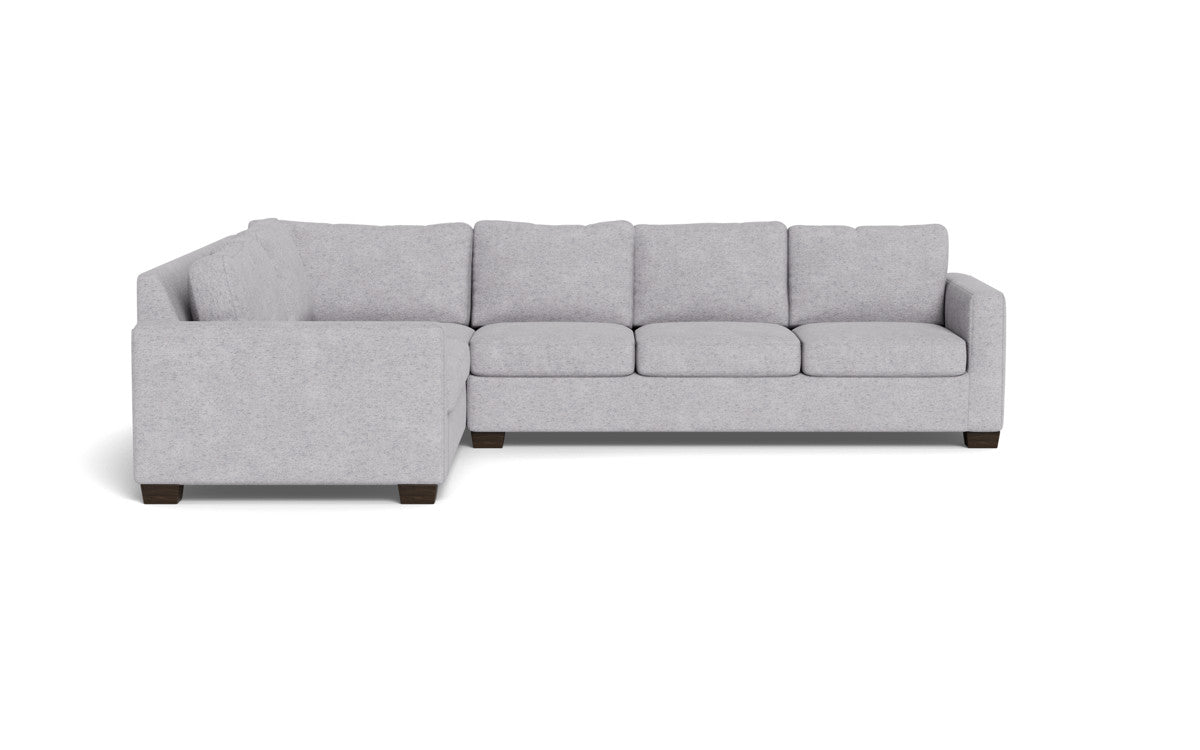 Track 121" Left Corner Sectional - Travis Pewter