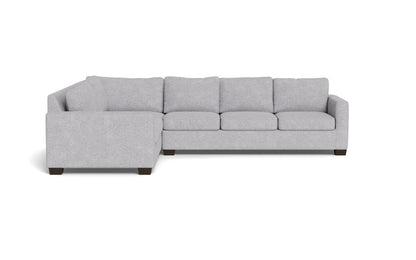 Track 121" Left Corner Sectional - Travis Pewter