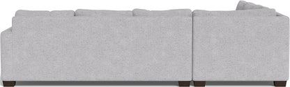 Track 121" Left Corner Sectional - Travis Pewter