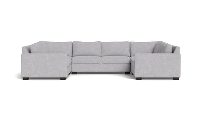 Track 141" Corner Sofa U Sectional - Travis Pewter
