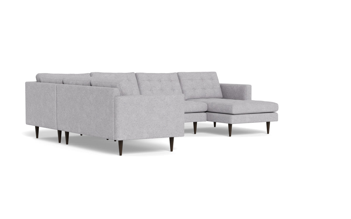 Wallace 130" Corner Sectionals w. Right Chaise - Travis Pewter