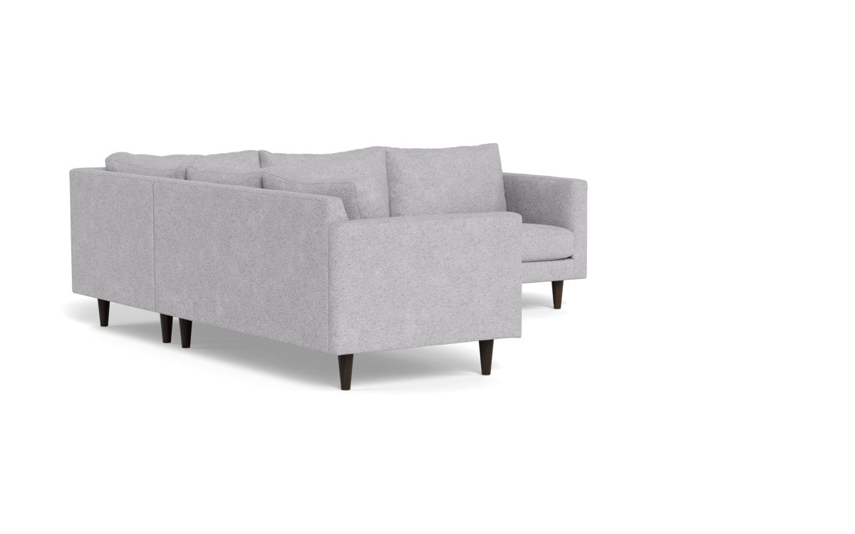 Wallace 102" Untufted Corner Sectional - Travis Pewter