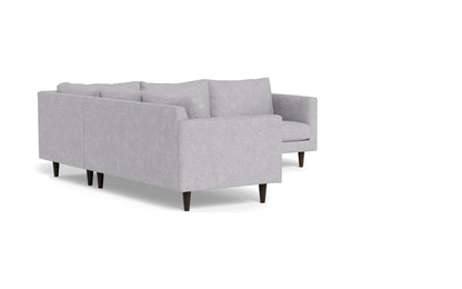 Wallace 102" Untufted Corner Sectional - Travis Pewter
