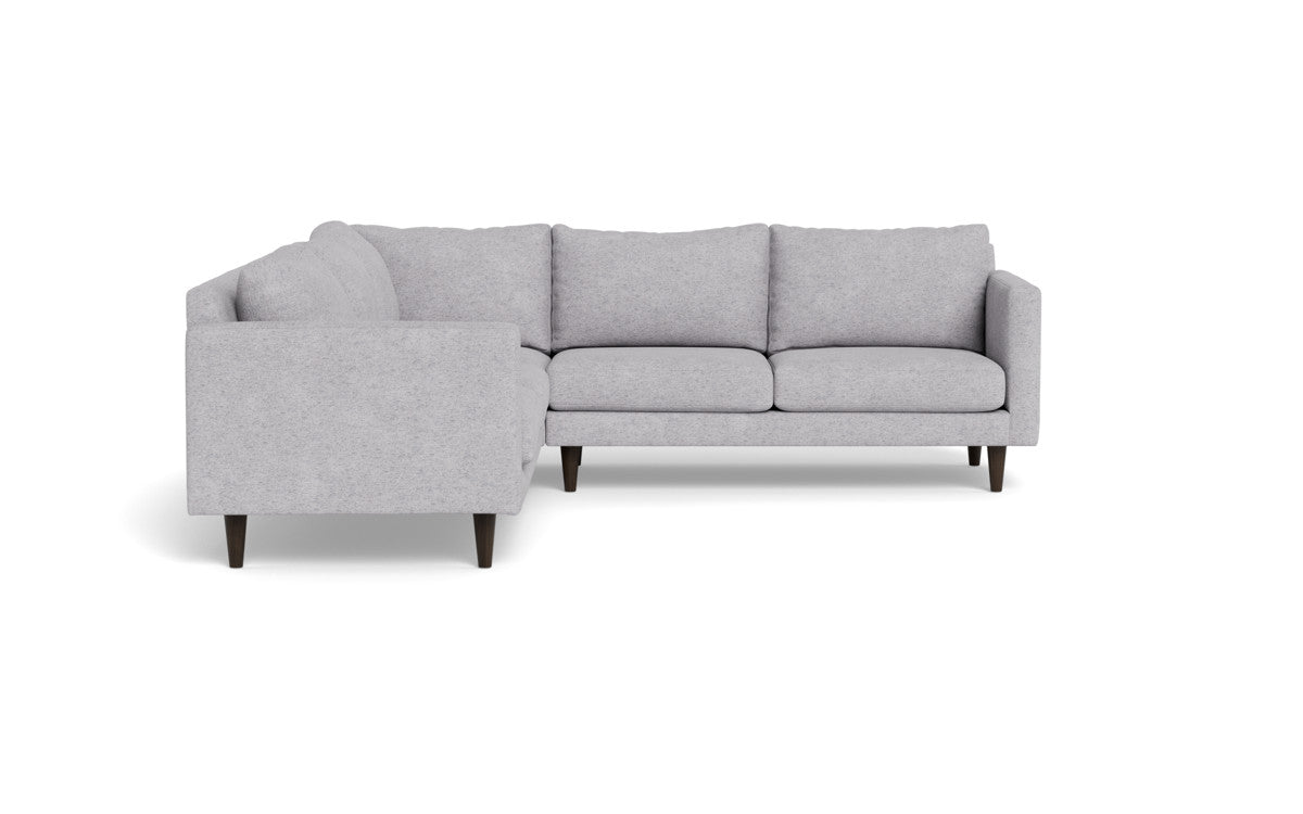 Wallace 102" Untufted Corner Sectional - Travis Pewter