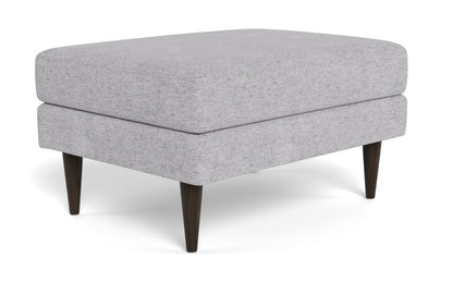 Wallace Untufted Ottoman - Travis Pewter