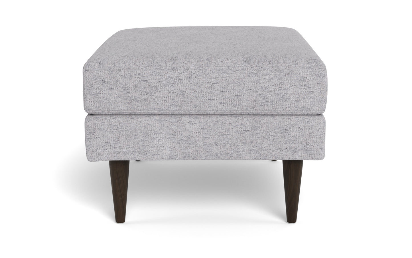 Wallace Untufted Ottoman - Travis Pewter