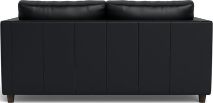 Ladybird 72" Leather Full Sleeper Loveseat - Tribeca Black