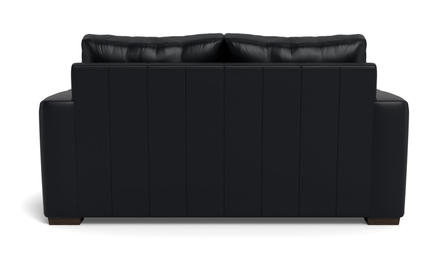 Mesa 72" Leather Loveseat - Tribeca Black