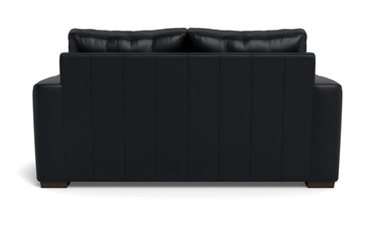 Mesa 72" Leather Loveseat - Tribeca Black