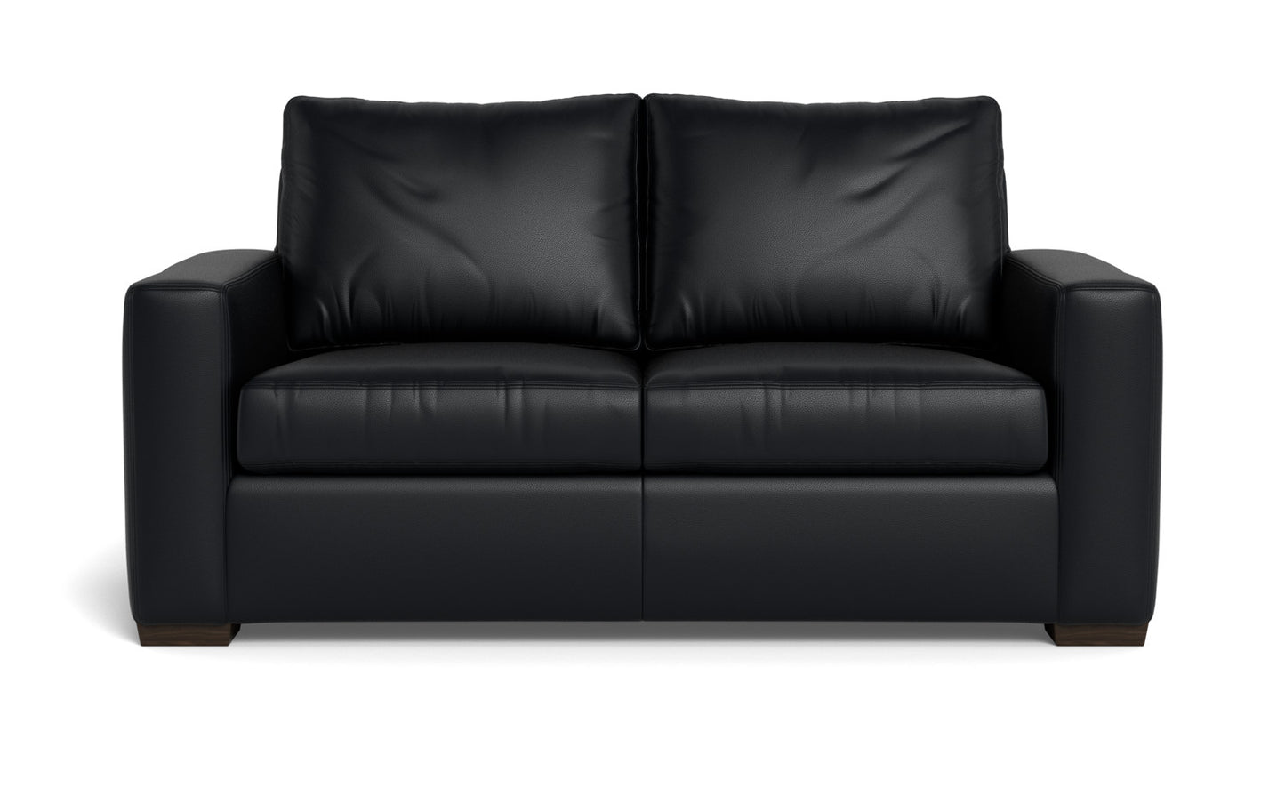 Mesa 72" Leather Loveseat - Tribeca Black