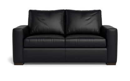 Mesa 72" Leather Loveseat - Tribeca Black