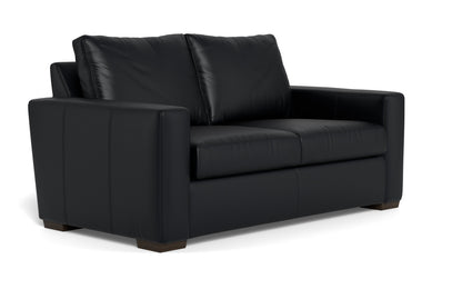 Mesa 72" Leather Loveseat - Tribeca Black