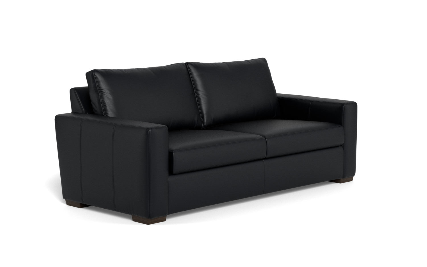Mesa 88" Leather Sofa - Tribeca Black