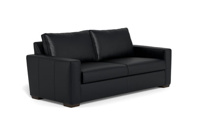 Mesa 88" Leather Sofa - Tribeca Black