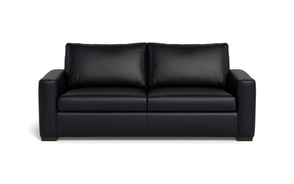 Mesa 88" Leather Sofa - Tribeca Black