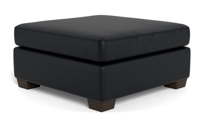Mesa Leather Cocktail Ottoman - Hudson Lager