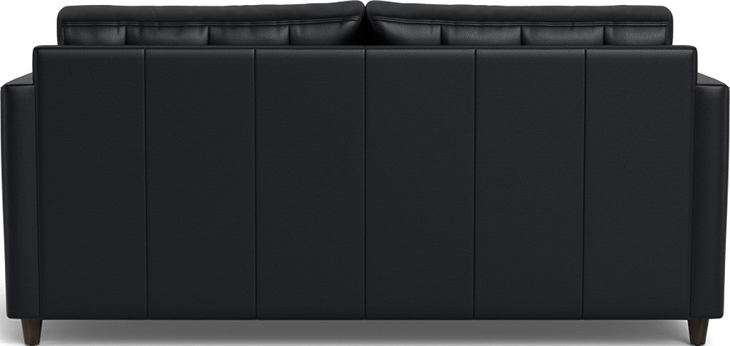 Wallace 74" Leather Queen Sleeper Sofa - Tribeca Black