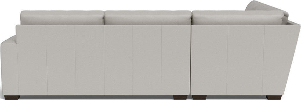 Mas Mesa 127" Deep Leather Corner Sectional - Tribeca Chelsea