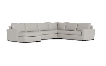 Mesa 156" Leather Corner Sectionals w. Left Chaise - Tribeca Chelsea