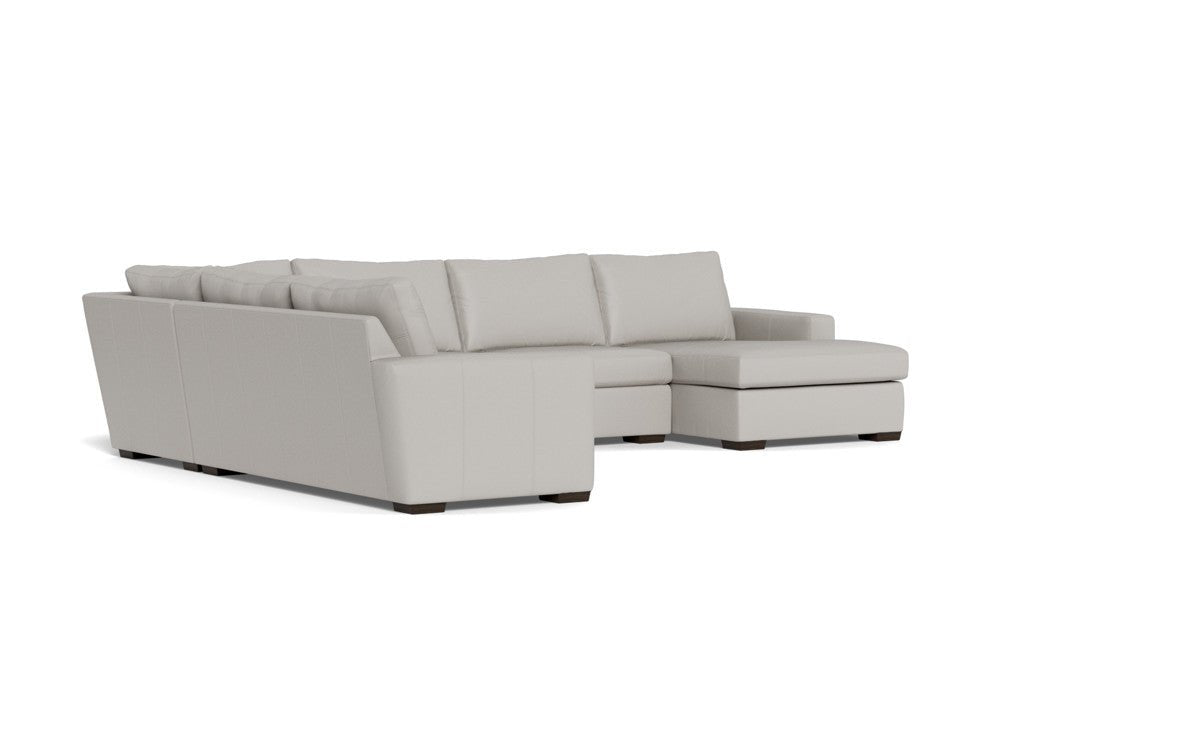 Mas Mesa 162" Deep Leather Corner Sectionals w. Right Chaise - Tribeca Chelsea