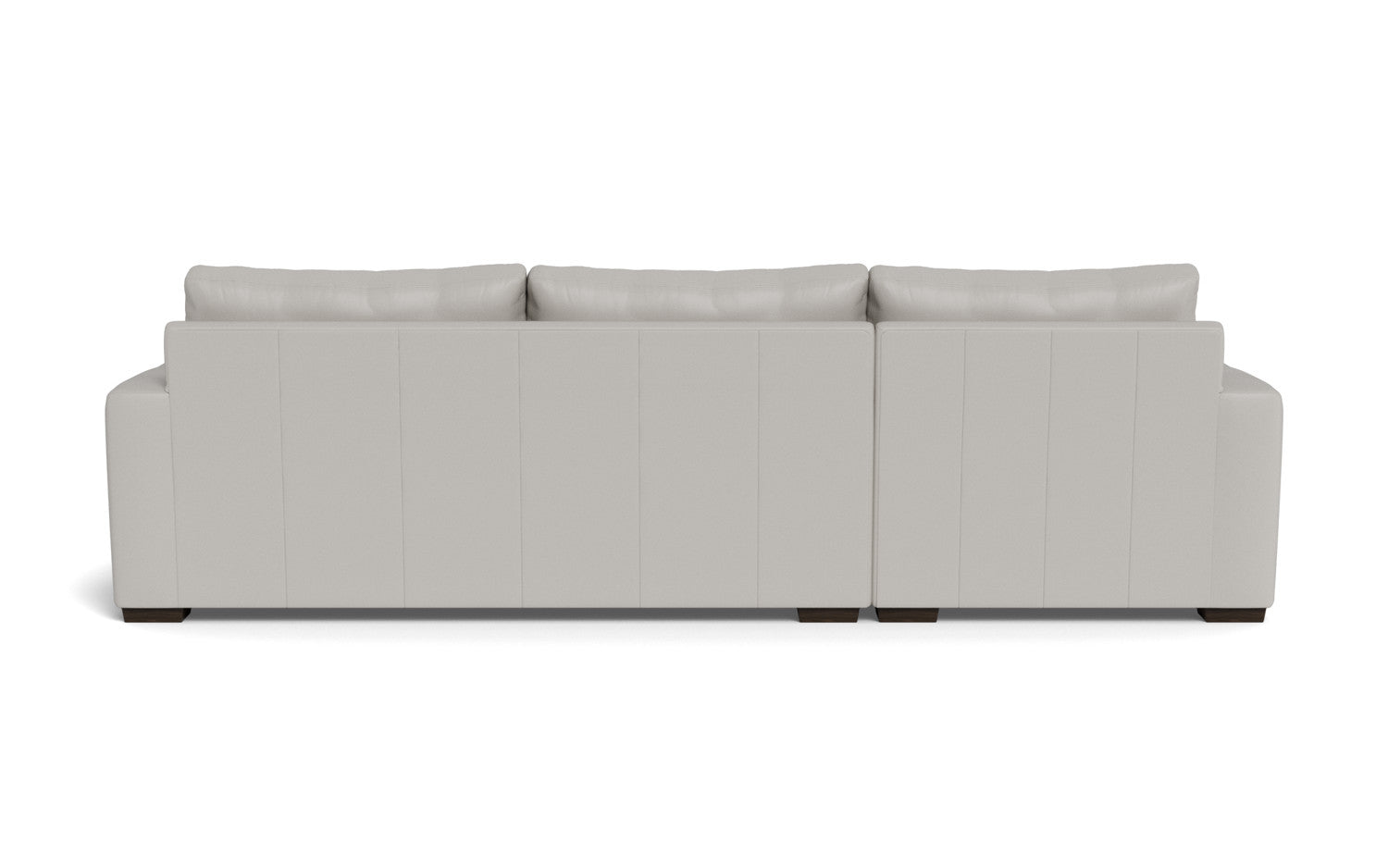 Mesa 123" Leather Left Chaise Sectional - Tribeca Chelsea