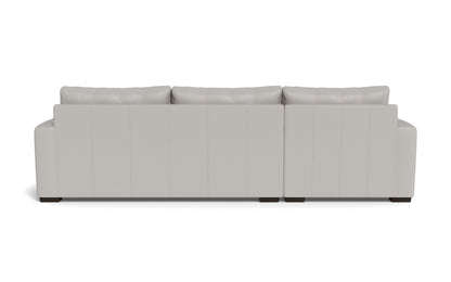 Mesa 123" Leather Left Chaise Sectional - Tribeca Chelsea