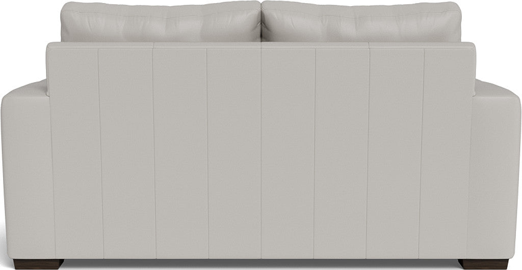 Mas Mesa 72" Deep Leather Loveseat - Tribeca Black