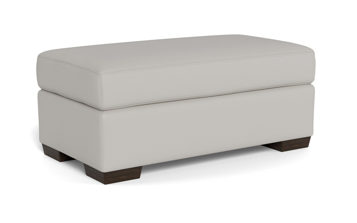 Mas Mesa Leather Ottoman - Tribeca Chelsea