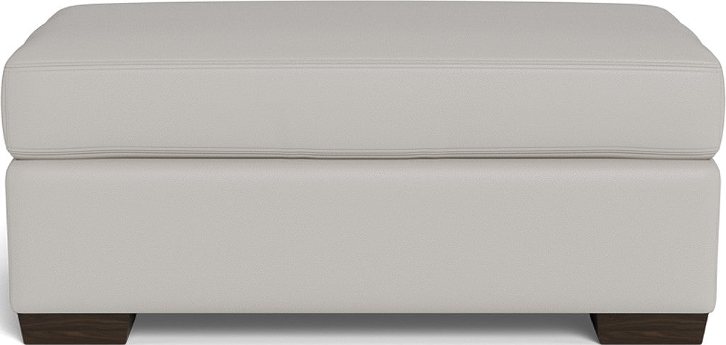 Mas Mesa Leather Ottoman - Tribeca Chelsea