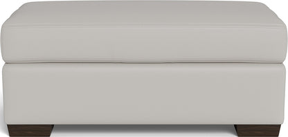 Mas Mesa Leather Ottoman - Tribeca Chelsea