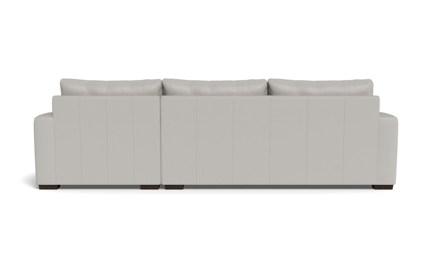 Mesa 123" Leather Right Chaise Sectional - Tribeca Chelsea
