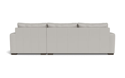 Mesa 123" Leather Right Chaise Sectional - Tribeca Chelsea