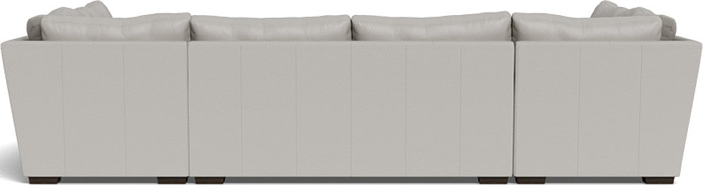 Mas Mesa 166" Deep Leather Condo U Sectional - Tribeca Chelsea