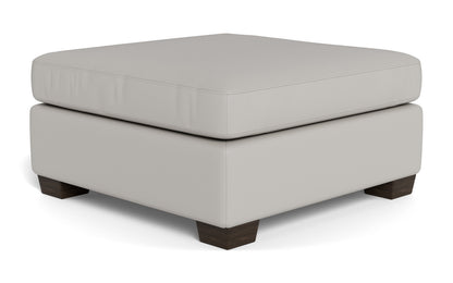 Mesa Leather Cocktail Ottoman - Tribeca Black