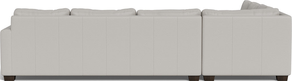 Track 121" Leather Left Corner Sectional With Raf Sleeper Sectional - Tribeca Chelsea