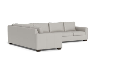 Track 121" Leather Left Corner Sectional With Raf Sleeper Sectional - Tribeca Chelsea