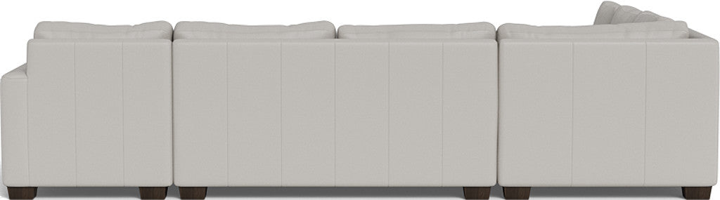 Track 141" Leather Corner Sectionals W. Full Sleeper & Right Chaise - Tribeca Chelsea