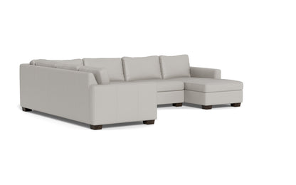 Track 141" Leather Corner Sectionals w. Right Chaise - Tribeca Chelsea