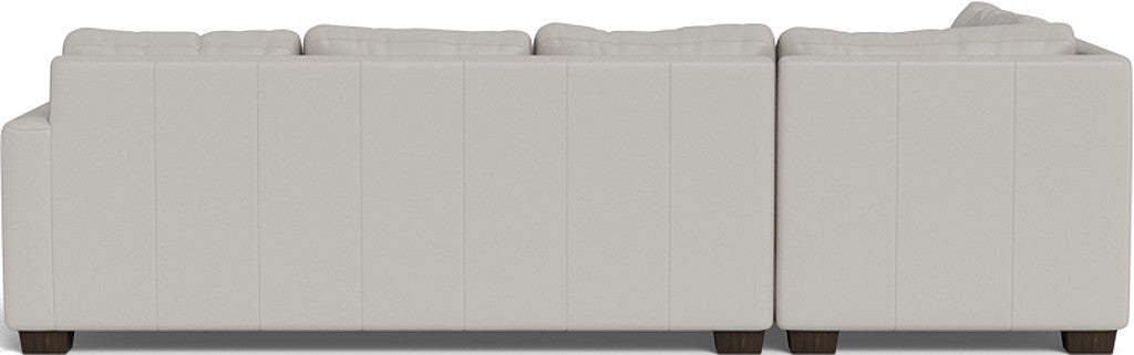 Track 121" Leather Left Chaise Sectional - Tribeca Chelsea