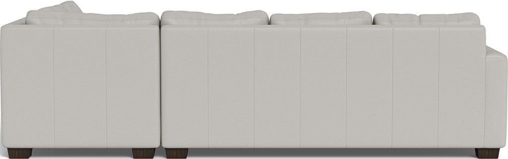 Track 121" Leather Right Chaise Sleeper Sectional - Tribeca Chelsea
