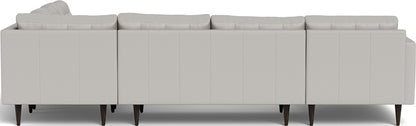 Wallace 130" Leather Corner Sectionals w. Left Chaise - Tribeca Chelsea