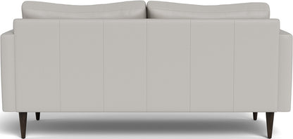 Wallace 74" Leather Untufted Apartment Sofa - Tribeca Chelsea
