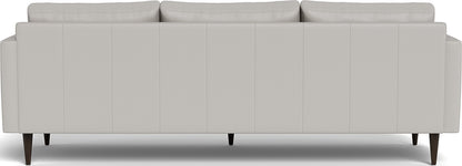 Wallace 98" Leather Untufted Estate Sofa - Tribeca Chelsea