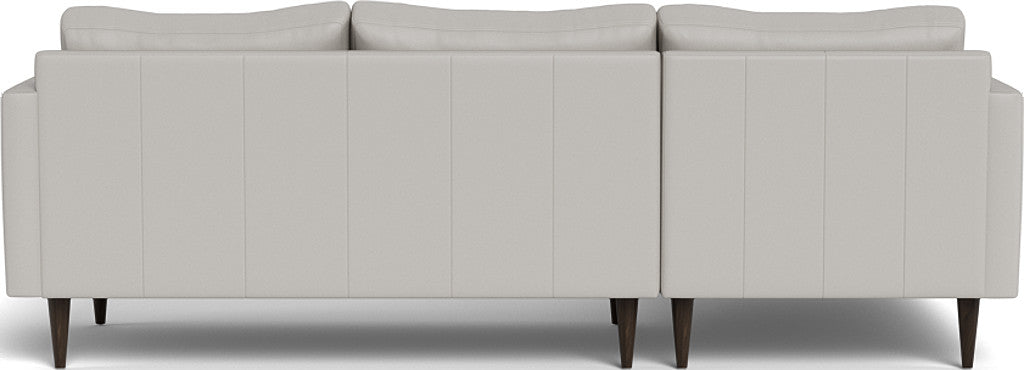 Wallace 98" Leather Untufted Left Chaise Sectional - Tribeca Chelsea