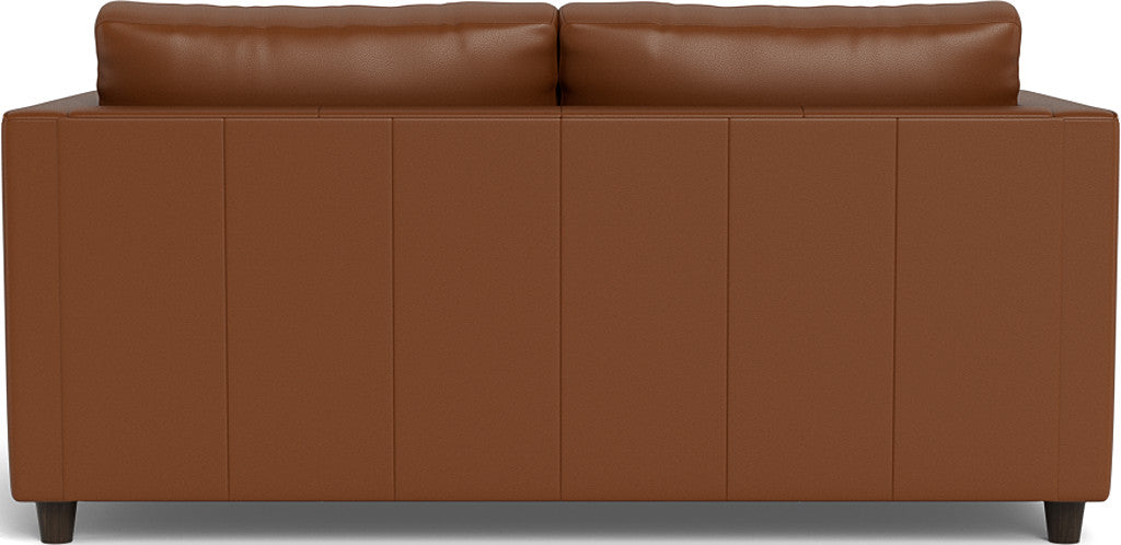 Ladybird 72" Leather Full Sleeper Loveseat - Tribeca Chestnut