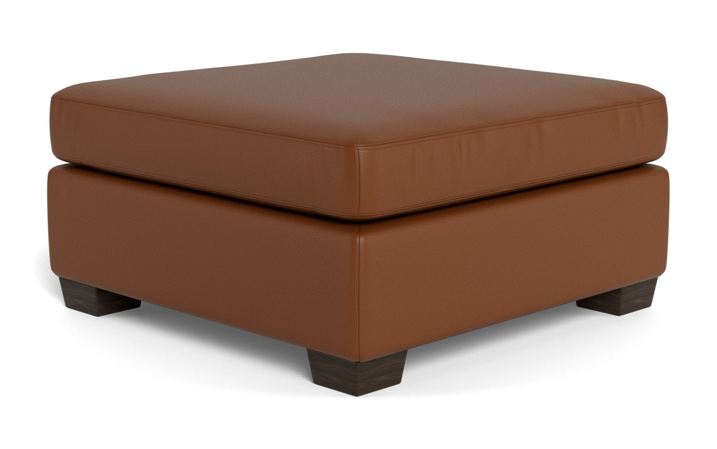 Mesa Leather Cocktail Ottoman - Tribeca Chelsea