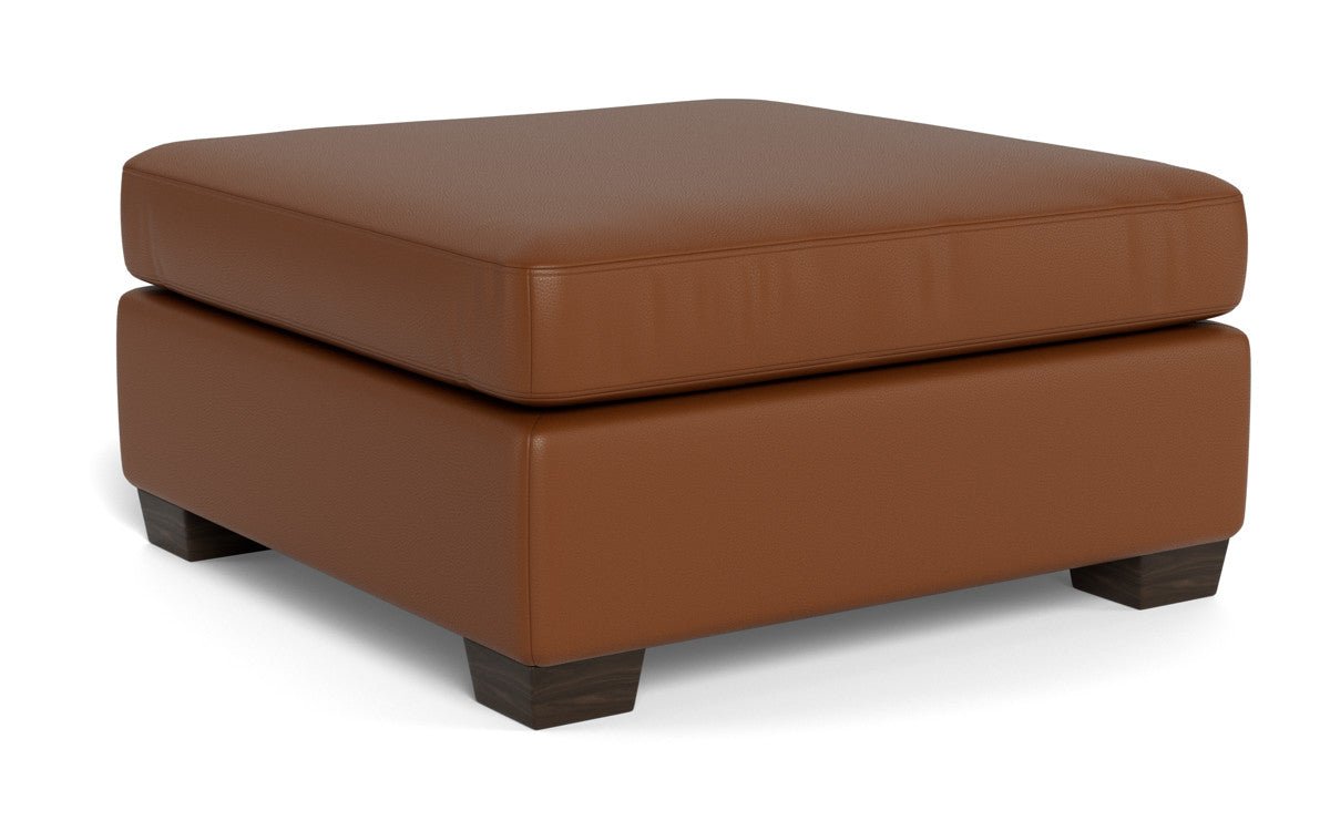Track Leather Ottoman - Tribeca Chelsea